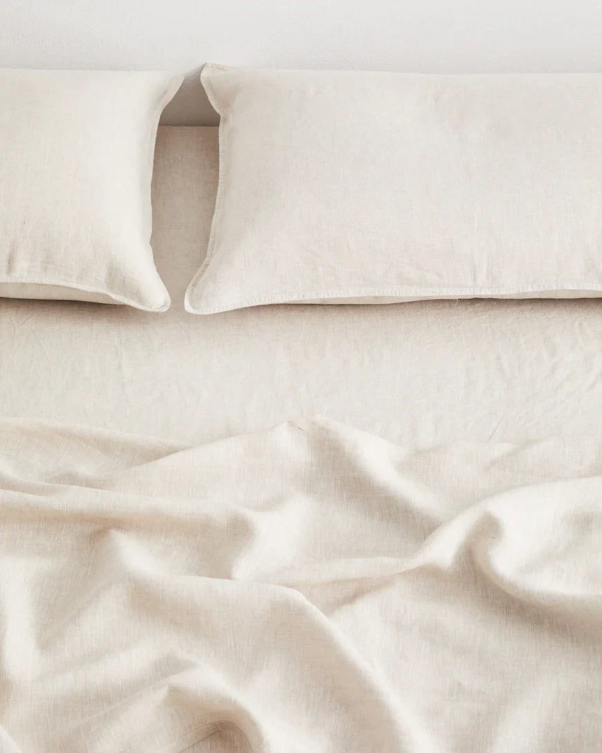Natural French Linen Sheet Set
