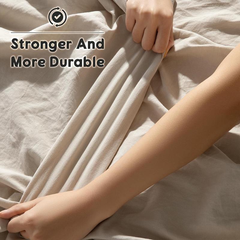 Natural French Linen Sheet Set