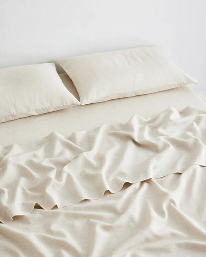 Natural French Linen Sheet Set