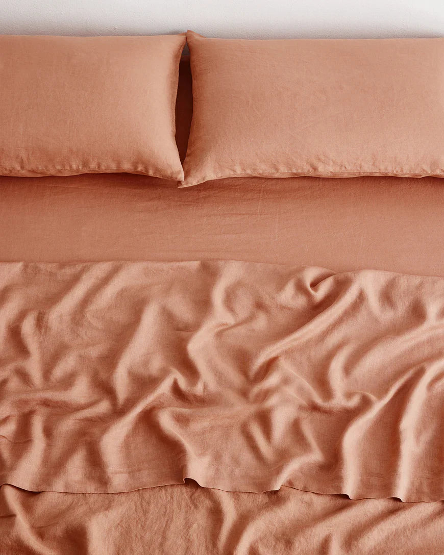 Natural French Linen Sheet Set