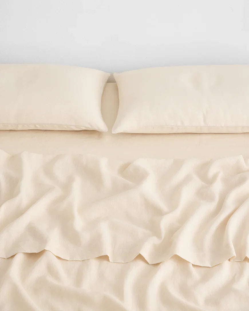 Natural French Linen Sheet Set