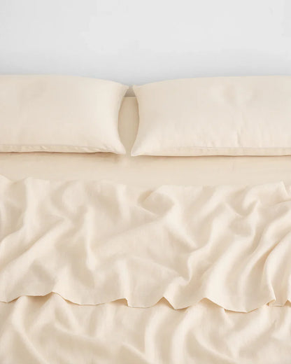 Natural French Linen Sheet Set