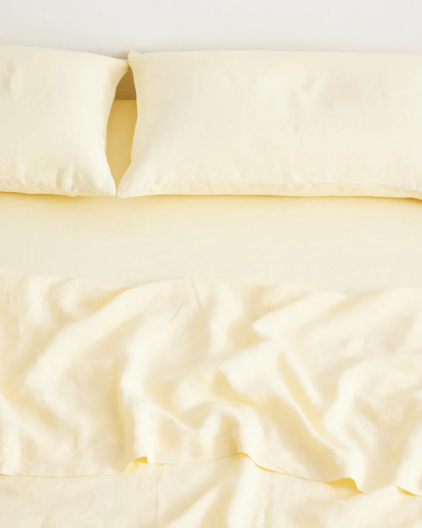 Natural French Linen Sheet Set
